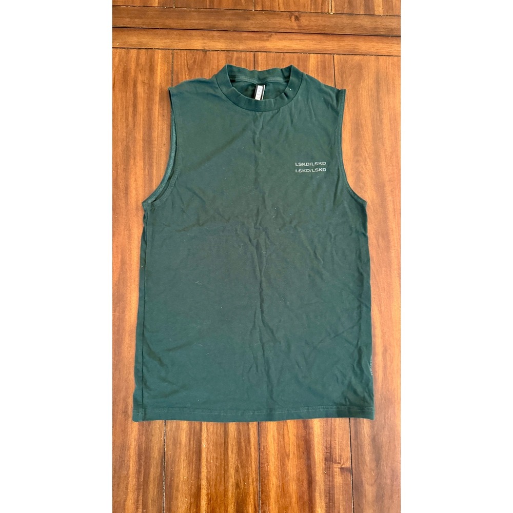 Mens Dark Green Sleeveless Tank Top - Brand Unknown